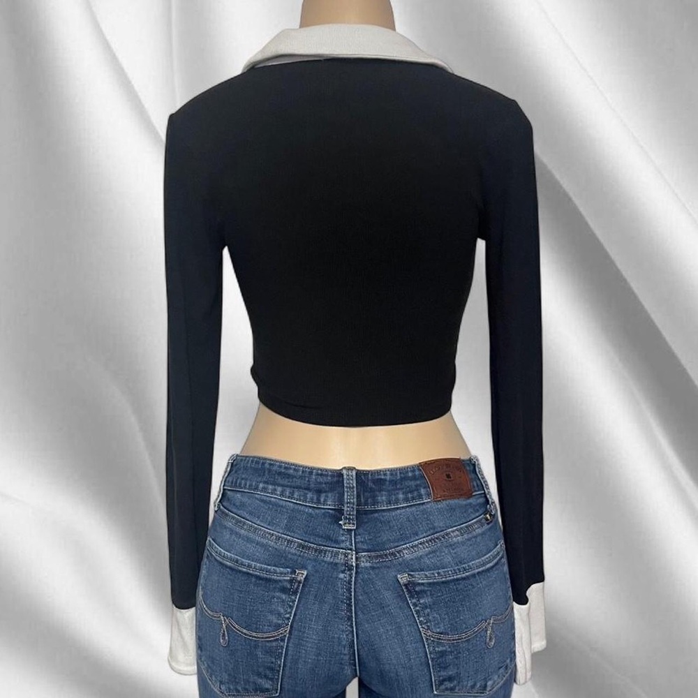 Garage Ribbed Collared Top - Picture 4 of 6
